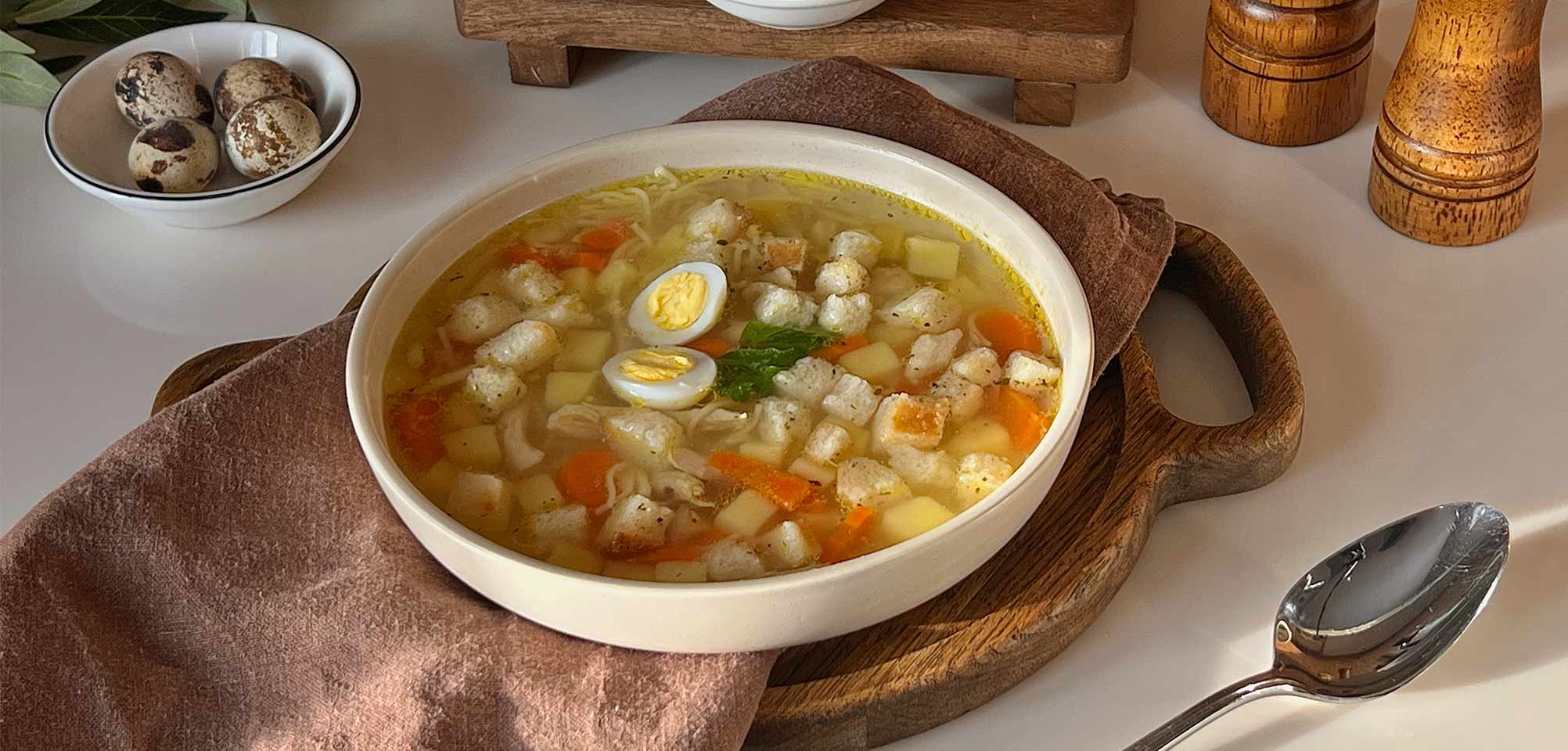 Куриный суп, пошаговый рецепт на ккал, фото, ингредиенты - Апрель